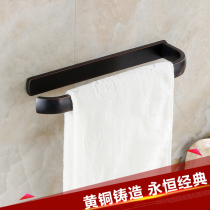 All copper black bronze towel ring European retro towel ring Towel bar creative towel ring Pure copper bathroom hardware