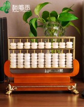 Persimmon jade creative jewelry natural white jade large abacus high-end opening gifts to send financial accounting Ruyi ornaments