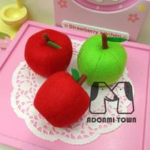 Finished product spot non-woven fruit Apple household handmade toys Early childhood teaching aids Stage game props