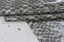  First layer cowhide handmade DIY leather leather leather black gray snake pattern cowhide 140X50 thick 0 6 soft