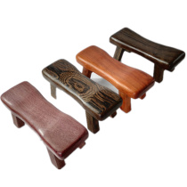 Mahogany cervical spine pillow Solid wood summer cool pillow Cervical spine massage health care chicken wing wood sleeping pillow hard pillow stool