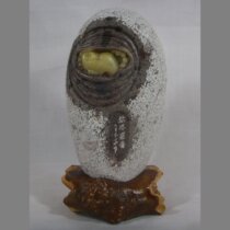 Pearl 18 Rohan pendulum piece natural Qingtian Zhou Village Longegg Stone engraving pure handmade art figure direct sales connoisseurisand