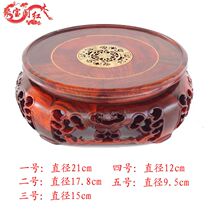 Sour branch wood carving rotating base vase flower pot strange stone Buddha statue mahogany home accessories crafts ornaments