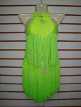 Female childrens streaming Suit Latin dance performance suit Latin dance performance Samba Dance Practice Blouse Dresses