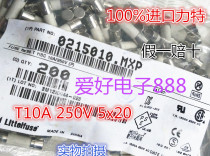 Imported American LITT ceramic fuse fuse tube T2A T3 15A T5A T10A 250V 5X20mm