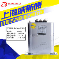 Shanghai Wiescon BSMJ0 4-16-3 self-healing parallel power capacitor 400V 16kvar