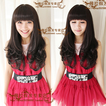 Wig video shows fluffy bangs mid-length curly wig high temperature wire buyer show