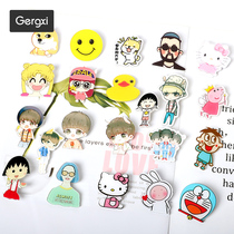 Japanese and Korean girls bag cartoon badge shoulder bag brooch personality creative backpack accessories Cute pin decoration