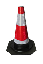 Rubber round road cone roadblock warning isolation cone road construction Ice Cream tube reflective warning barricade cone