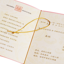 Gold thread silver wire gold rope silver wire rope gold wire elastic sling invitation accessories straps can be customized