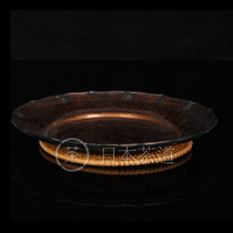 Japanese cup holder lace Mallet up milk nail pattern double-sided fruit plate can be used as dry bubble table light and harder to knock