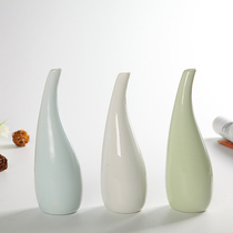 Ceramic trumpet modern minimalist European living room dining table simulation flower set Japanese flower flower vase