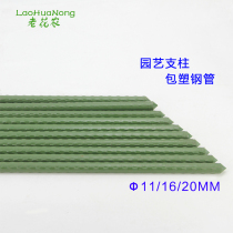 Gardening plastic-coated steel pipe bracket cucumber tomato plant climbing bracket 11 16 20mm climbing vine flower pillar shelf