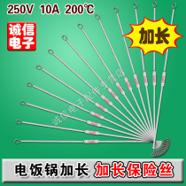 Promotional rice cooker fuse fuse 250V 10A 200 degree extended copper wire rice cooker accessories