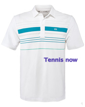 Trench spot Travis Mathew tennis suit Balboa mens white tennis short sleeve sports polo shirt