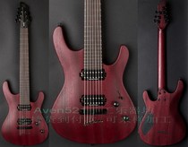 Mayoness Setius M7 Transparent Red 4A Peach Heart 7 String Electric Guitar