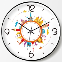 Medin living room bedroom European wall clock European silent clock simple creative round clock quartz clock J095