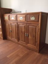 Myanmar teak Full teak floor cabinet Bedroom TV cabinet