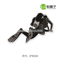 Outdoor adventure diving sticker suitcase luggage sticker laptop personality waterproof sticker