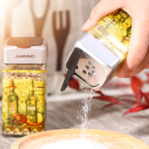 Aimeeno kitchen glass seasoning bottle sauce bottle barbecue sprinkling salt jar monosodium glutamate Pepper bottle seasoning jar set