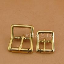 Brass luggage buckle belt buckle Japanese buckle brass roller Japanese pin buckle leather accessories (TK10)