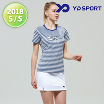 2018 spring and summer new South Korea YD SPORT badminton suit womens quick-drying sweat-absorbing sports short-sleeved suit 18
