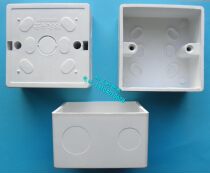 Fuli brand 86 deep Ming box electrician flame retardant PVC material 3mm thick wall 86 box regular engineering standard