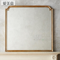 Vintage made old entrance decorative mirror Toilet Wall mirror Bathroom Bathroom mirror Custom vanity table Vanity mirror