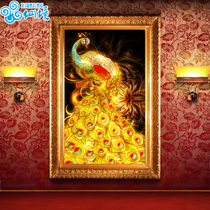 5D Diamond painting Peacock diamond cross stitch full diamond 5D masonry painting round diamond restaurant bedroom 2021 new diamond embroidery
