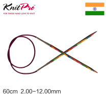 KnitPro Symfonie-60cm imported colored wood ring needle classic color wood sweater knitting needle