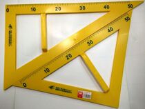 Space Teaching Triangle Ruler of Isosceles Geometry) Drawing Triangle Protractor Teachers Triangle Plastics