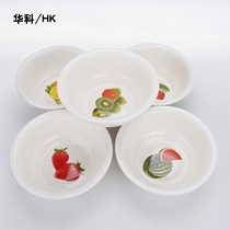 Huake thickened enamel bowl Enamel rice bowl Soup bowl Enamel noodle bowl Salad mixing bowl Large enamel bowl