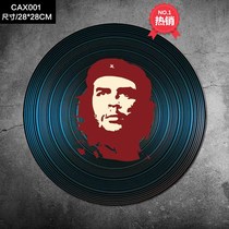 Disc antique decorative black film retro with vinyl European Brown Peking opera record player living room home retro