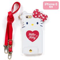 Japan SanrioHello Kitty iphone6 ​​hanging neck PU leather mobile phone case