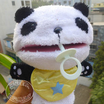 Original single mouth will move China Giant Panda Hand Puppet Toy Small Panda Hand Puppet Parenting Story Game Props