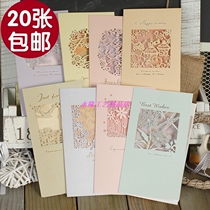 Elegant carved pearlescent cards Birthday cards Blessing universal cards Christmas cards Halloween cards