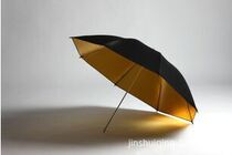 Factory direct photography umbrella 33 inch outer black inner gold warm color reflective umbrella-golden umbrella lamp photography custom umbrella