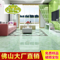 Floor tiles 800x800 living room floor tiles full cast glaze green emerald non-slip bedroom tiles Foshan factory direct sales