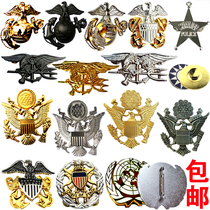 Military fan United States general officer metal badge Metal standard Military rank epaulette Medal badge Boat cap Big hat emblem Collar badge