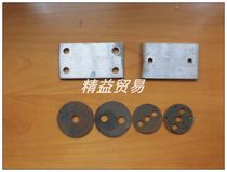 Stainless steel stair escalator guardrail accessories 38 51 63 76mm iron piece round foot gasket wholesale