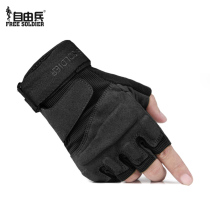 Freeman Four Seasons military fans tactical half-finger gloves men wear-resistant mountaineering riding anti-skid special forces training gloves