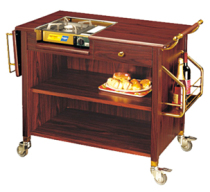 Cooking car hotel single head cooking dining car dining side cabinet mobile hand push dining car buffet car dining car abalone car