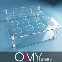 Assembly plexiglass tube display stand aperture 32mm 16 32 holes can be customized