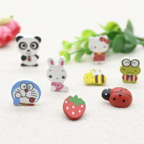 Color cartoon button childrens baby sweater decorative buckle cute animal kindergarten handmade DIY material