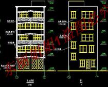 dwg drawings of a 5-story private residential building Building