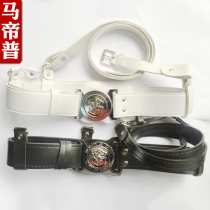 Security accessories accessories doorman etiquette Security armed belt belt belt black and white duty outer belt