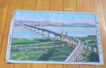 Silk image (Nanjing Yangtze River Bridge specification 27*40cm)