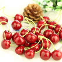 Simulation cherry shooting props ornaments jewelry Food fruit swing background photography props ins photo props
