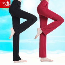 Nine dance yoga pants Modal square dance pants pants womens straight pants fitness sweatpants dance pants large size