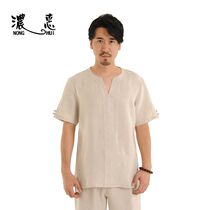 Thick Whirlpool 150832 Linen Mens Clothing China Mantra Meditation Conserved Yoga Suit Tai Chi Suit Spa